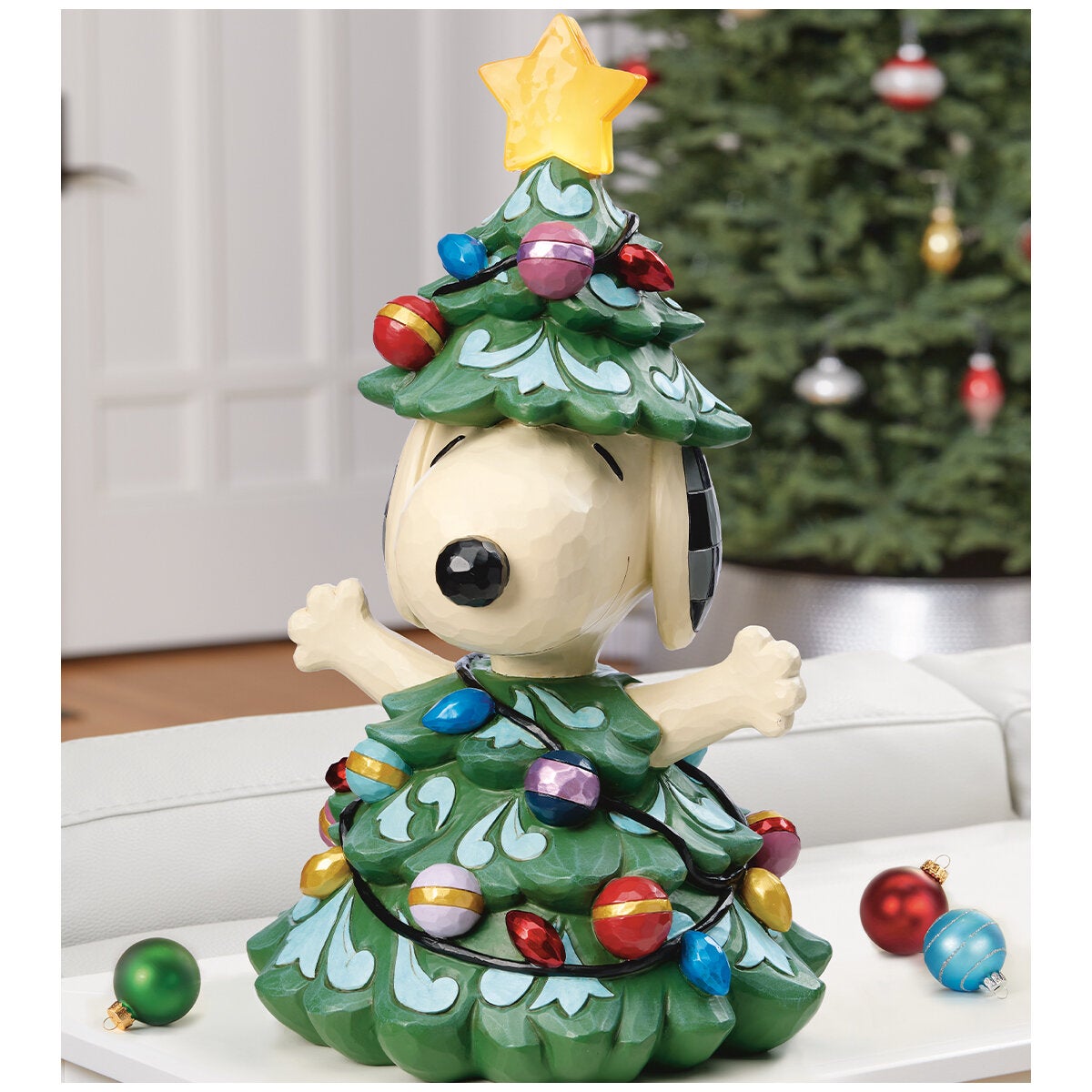 Jim Shore Snoopy Dressed as a Christmas Tree