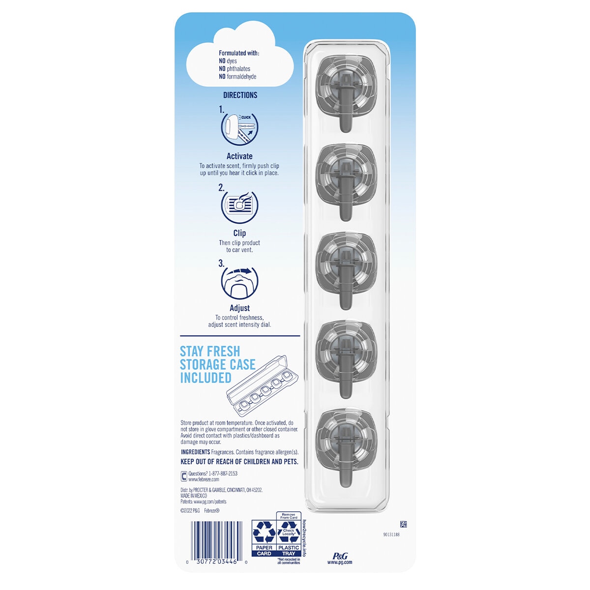 Febreze Car Air Freshener 5 Pack
