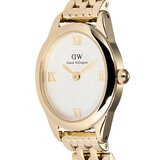 Daniel Wellington Ophelia Mini White Dial Gold Beans Link Strap Women's Watch DW00100803