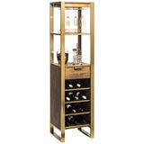 Wine Stash Timber Bar Cart Tower