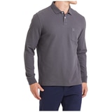 Sportscraft long-sleeve Polo - Charcoal