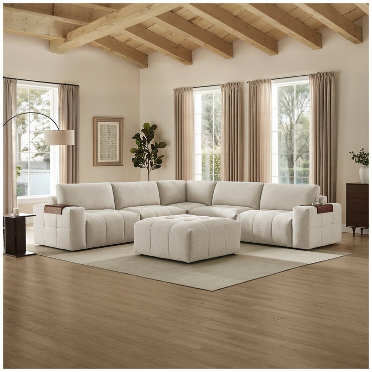 Aiden & Ivy 6 Piece Modular Fabric Sectional Aiden & Ivy 6 Piece Modular Fabric Sectional