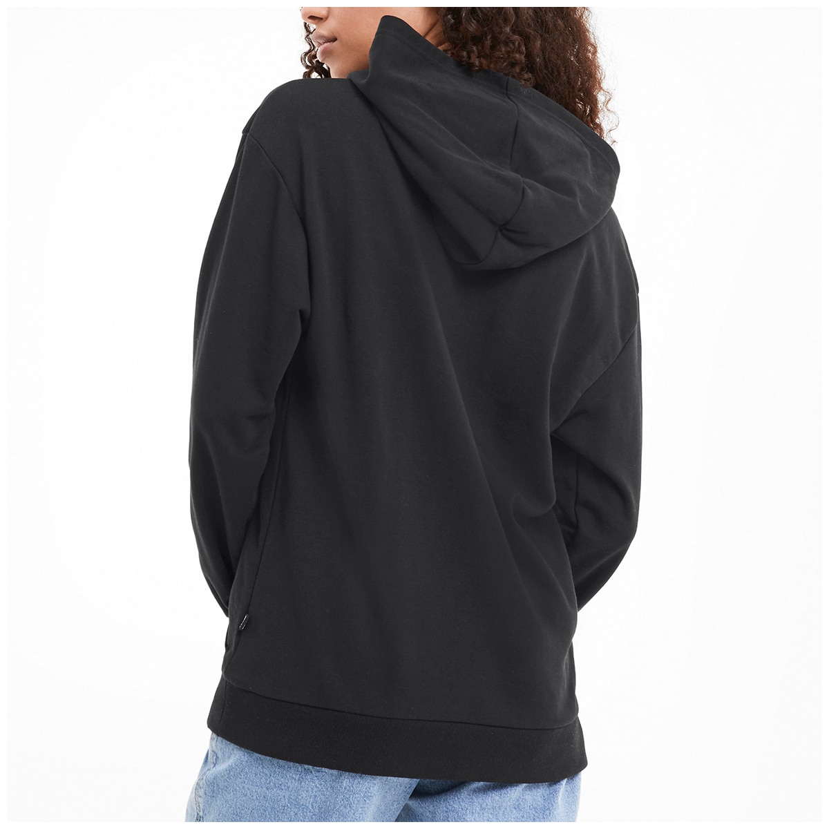 Puma Women's Elongated Hoodie - Black/Peach