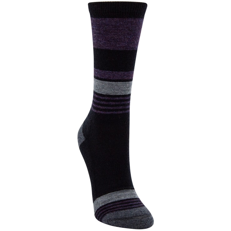Kirkland Signature Ladies' Trail Sock 6pk Black & Purple | Costco Australia
