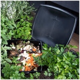 Greenlife 4 x Worm Box & Micro Composter Black 28 x 28 x 32cm