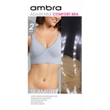 Ambra Comfort Bra - Black & Nude