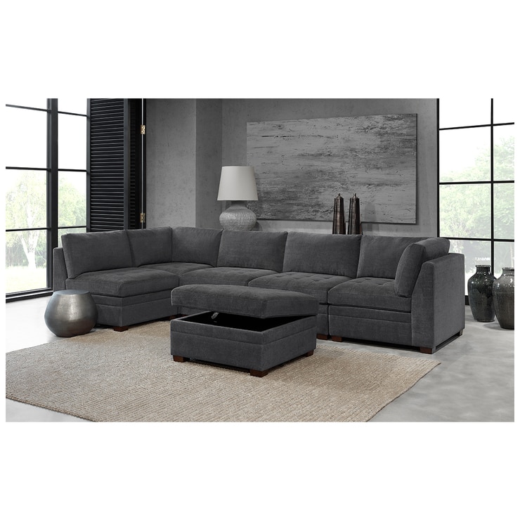 Thomasville Tisdale Sectional Costco - Thomasville Tisdale 6 Piece Modular Fabric Sofa | Costco ... - It offers quality features in construction, fabric and styling: