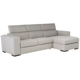 Natuzzi Leather 2 Piece Denver Sectional Stone