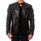 SuperDry Leather Jacket - Black