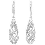 14KT White Gold 0.25ctw Diamond Earrings