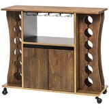 Wine Stash Contemporary Timber Bar Cart