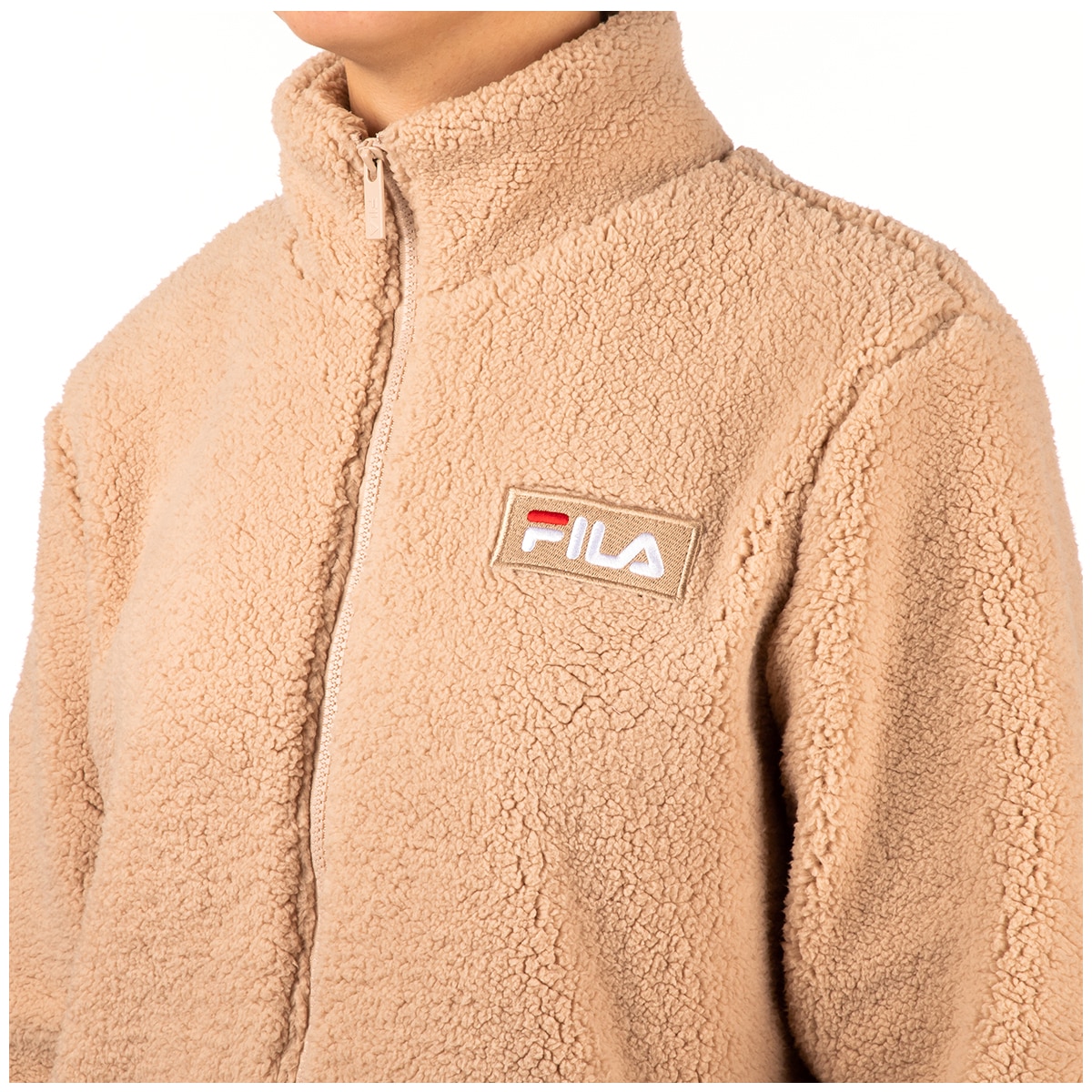 Fila plush jacket deals