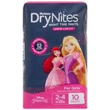 Huggies Drynites Night Time Pants For Girls Size 2-4 Years 2 x 30 Count
