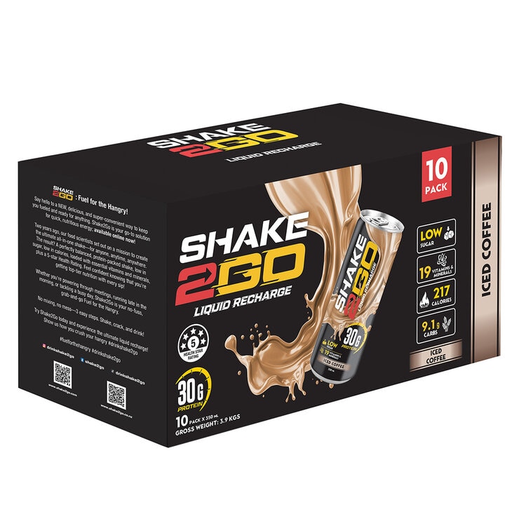Optislim Shake 2 Go Protein Shake Coffee 10 x 350ml