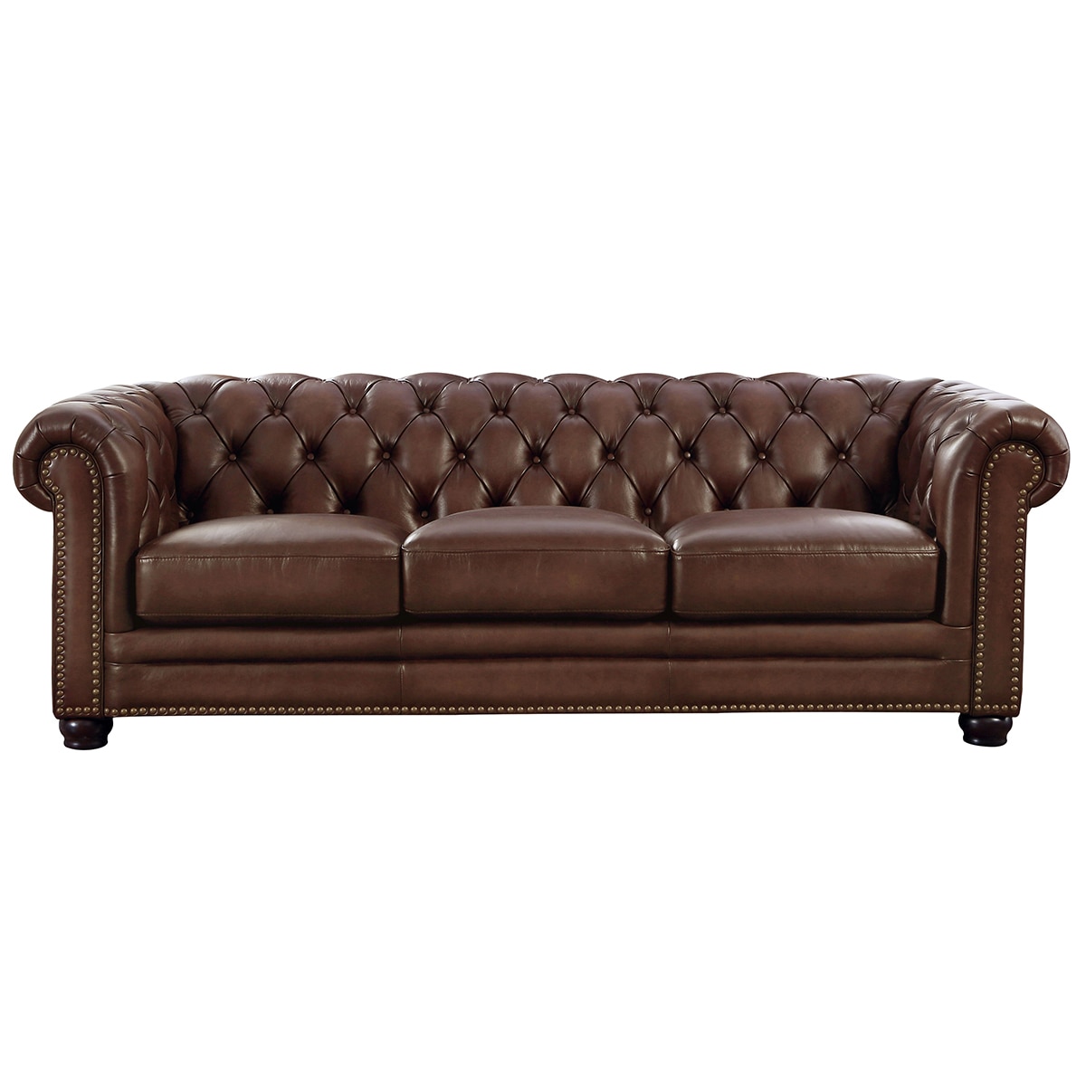 Prospera Home Allington Leather Sofa Brown Costco Australia