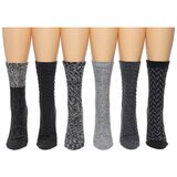 Bearpaw Women's Boot Sock 6 Pack Dark