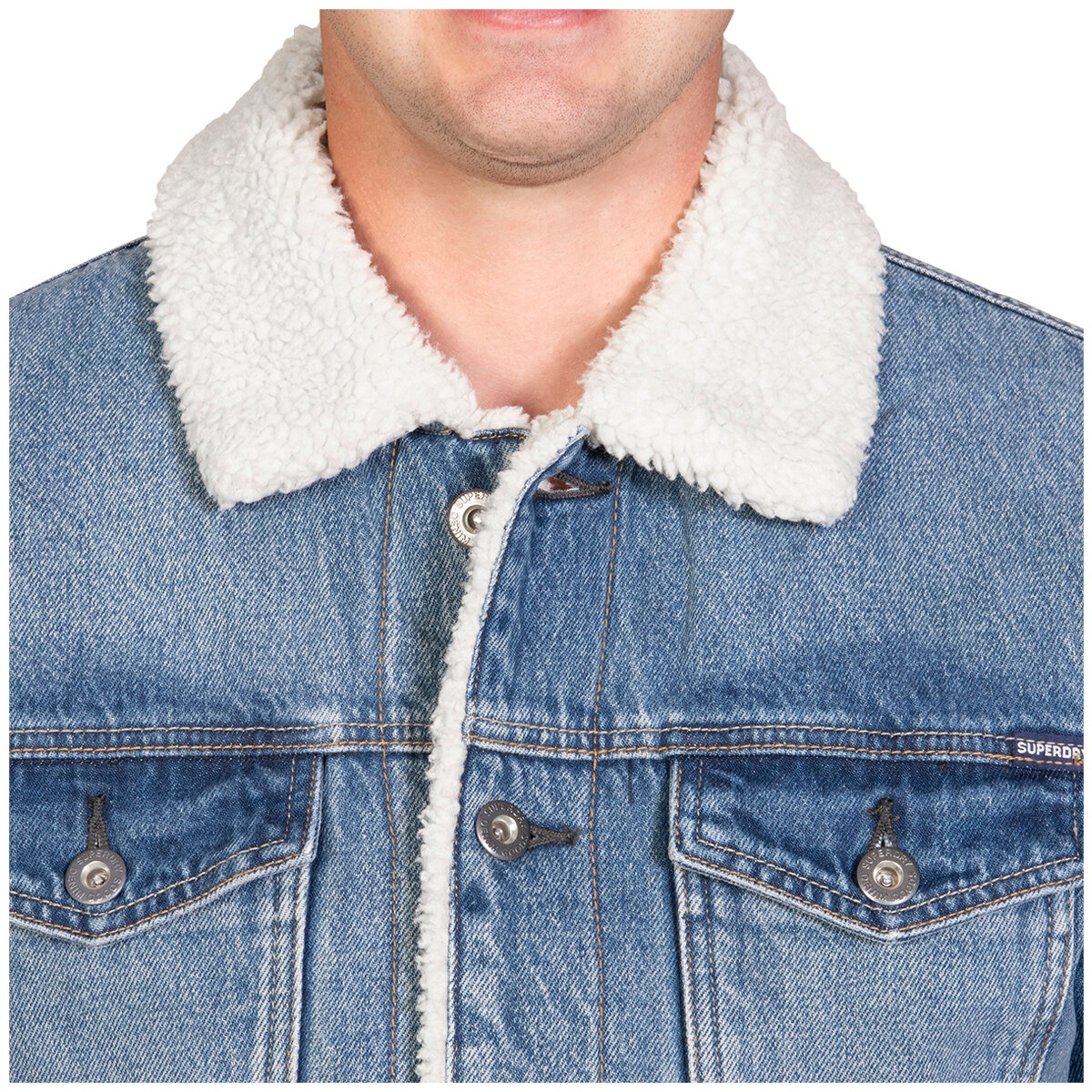 Superdry Highwayman Trucker Jacket Blue