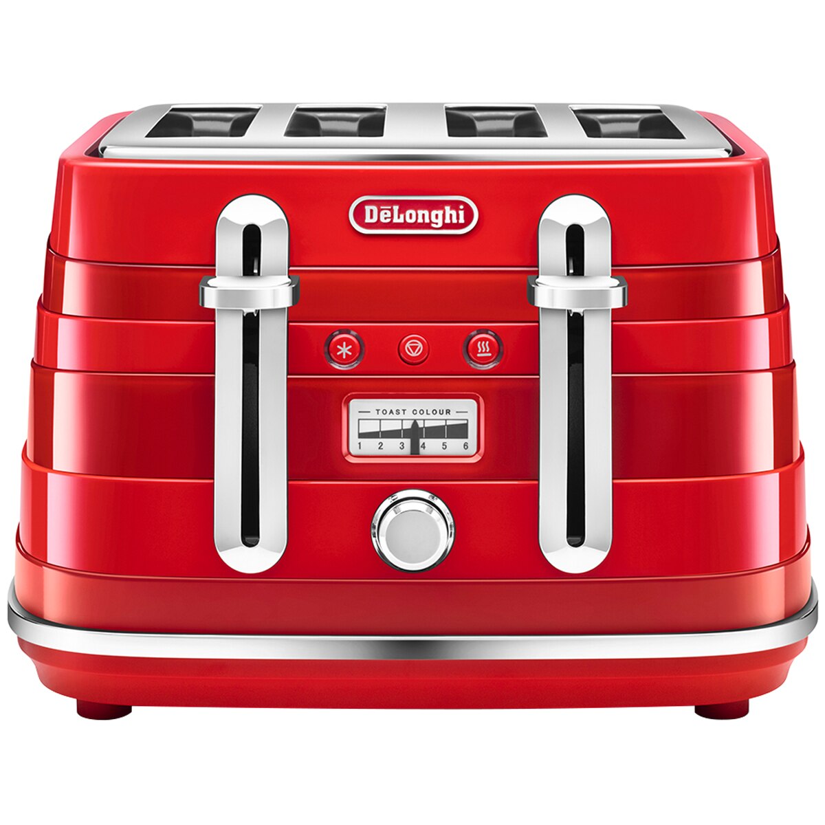 De'Longhi Avvolta Red 4 Slice Toaster CTA4003R Costco A...