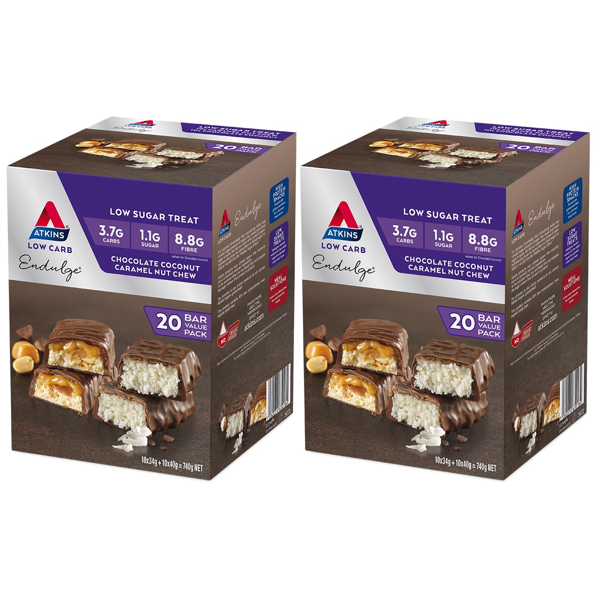Atkins Endulge Low Sugar Variety Pack 2 x 20 pack