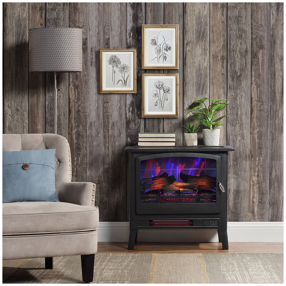 Infrared Freestanding Electric Stove Fireplace