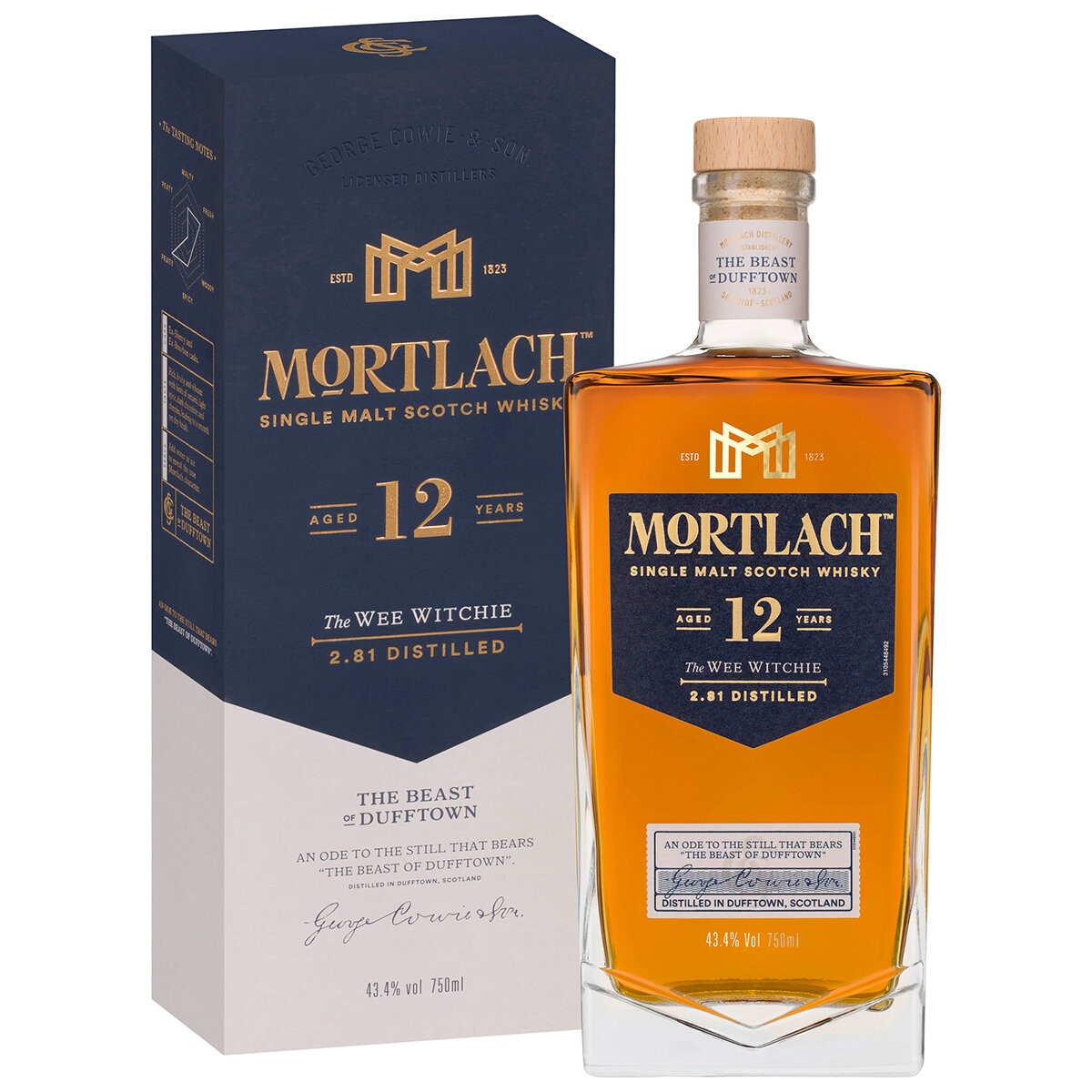 Mortlach 12 Year Old Single Malt Scotch Whisky 750ml