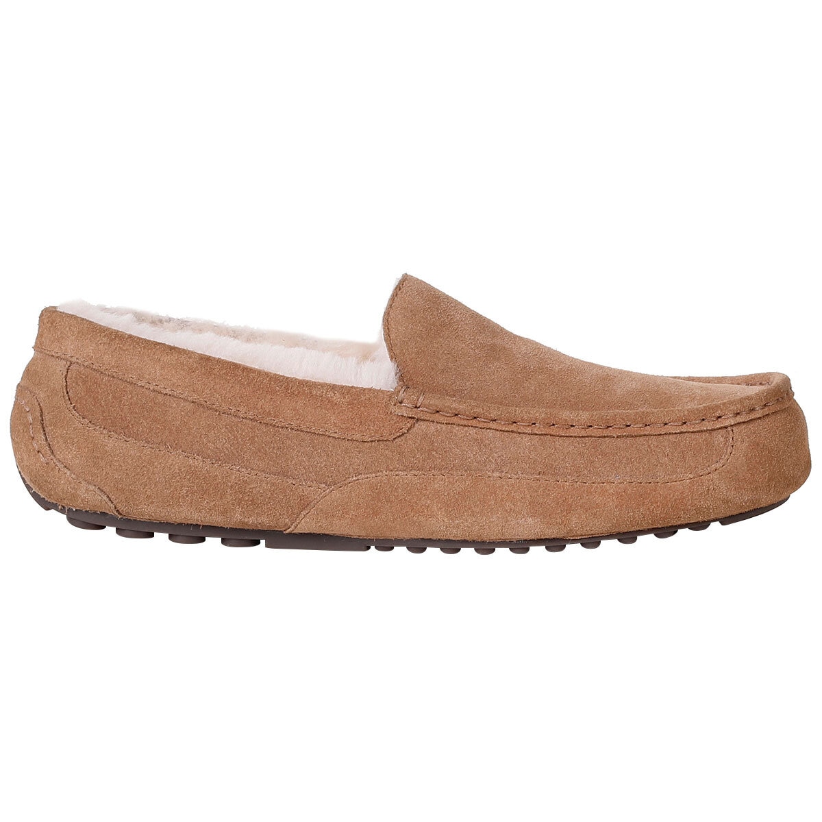 Kirkland Signature Men's Wool Shearling Slippers Cream