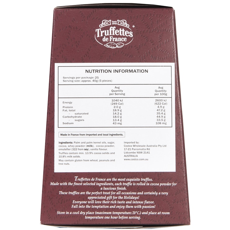 Truffettes De France French Truffles Twin Pack 2 x 2kg Costco Australia