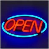 Oval Open Sign