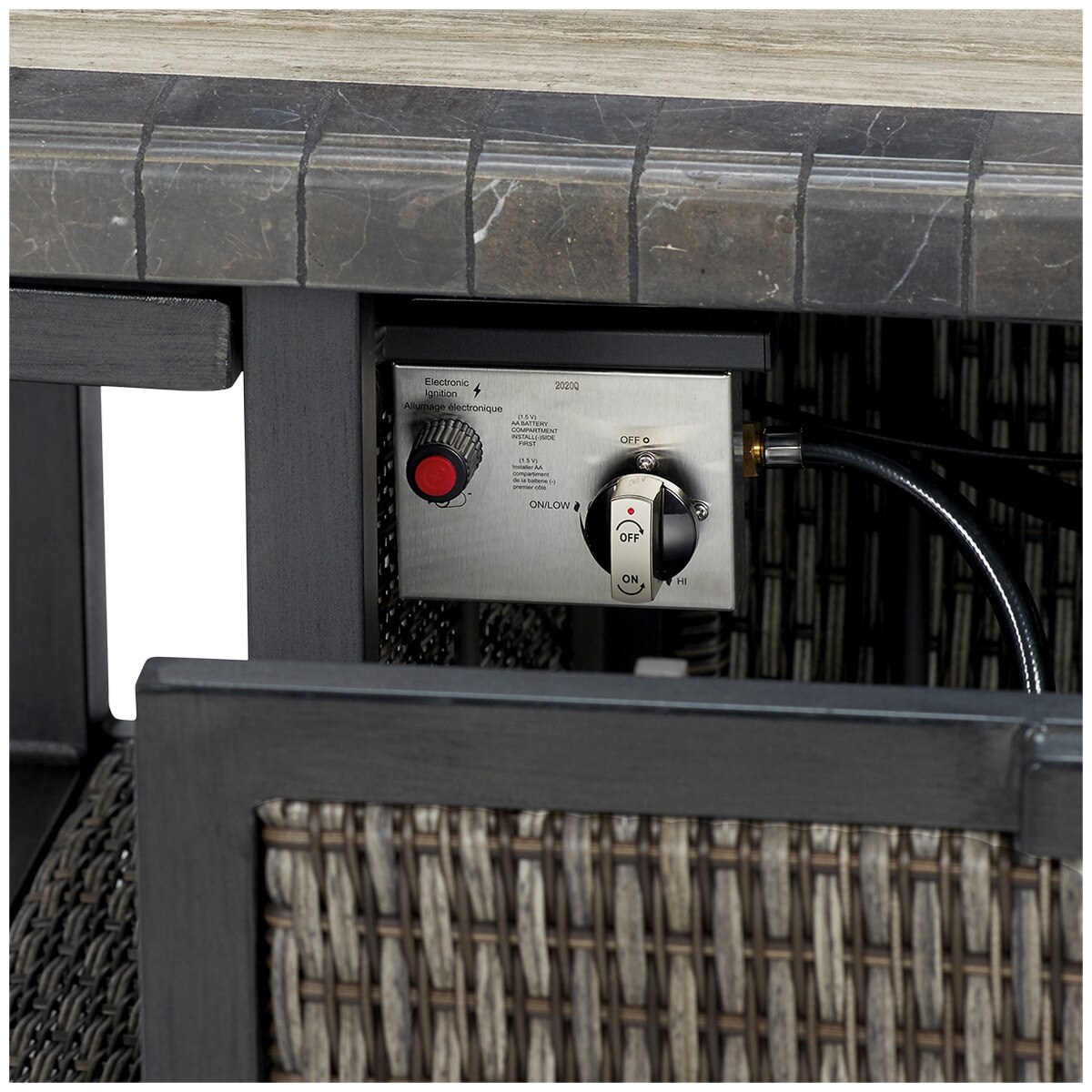 Agio Park Falls 5pc Woven Seating Set with Fire Costco Australia