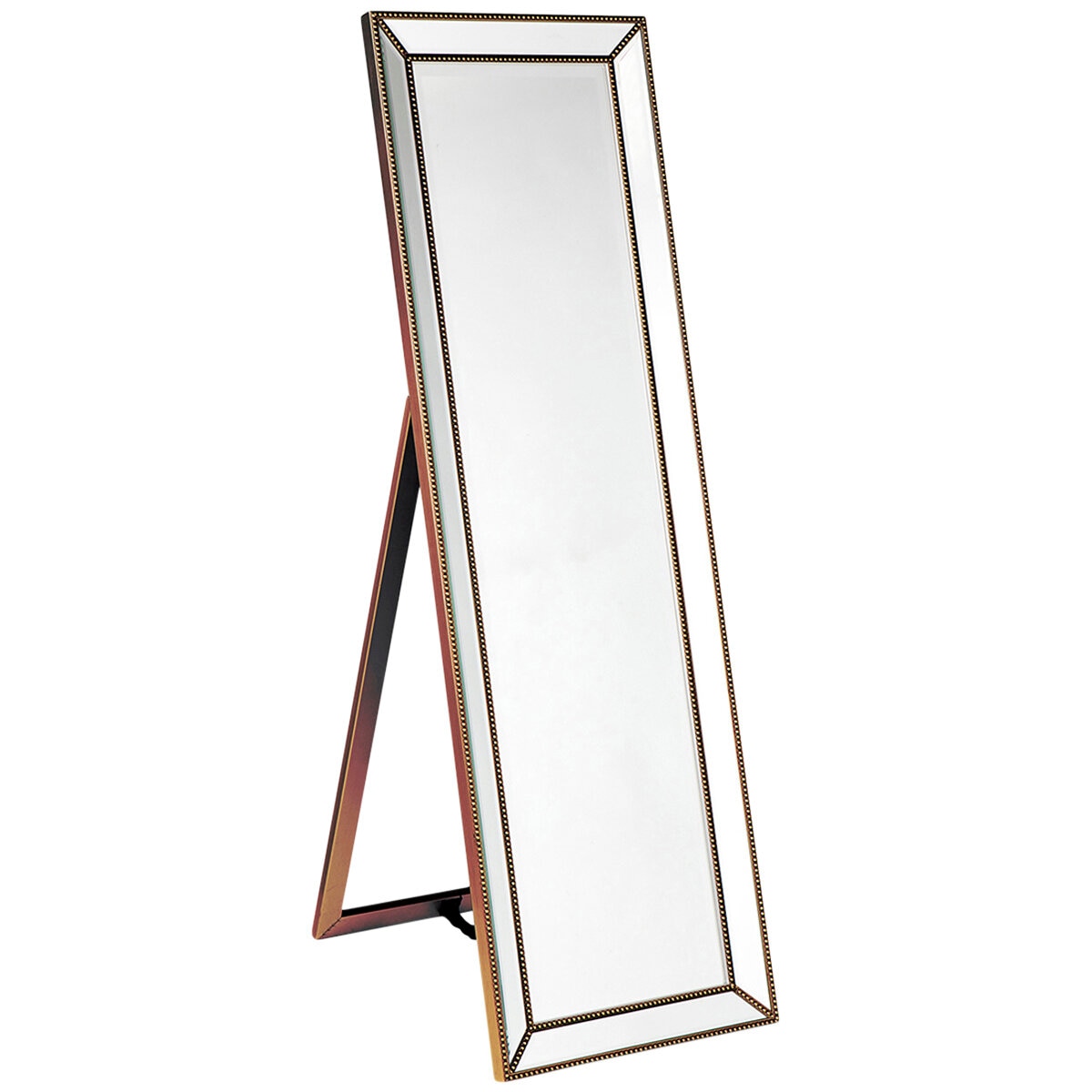 Cafe Lighting and Living Zeta Cheval Mirror Antique Gold