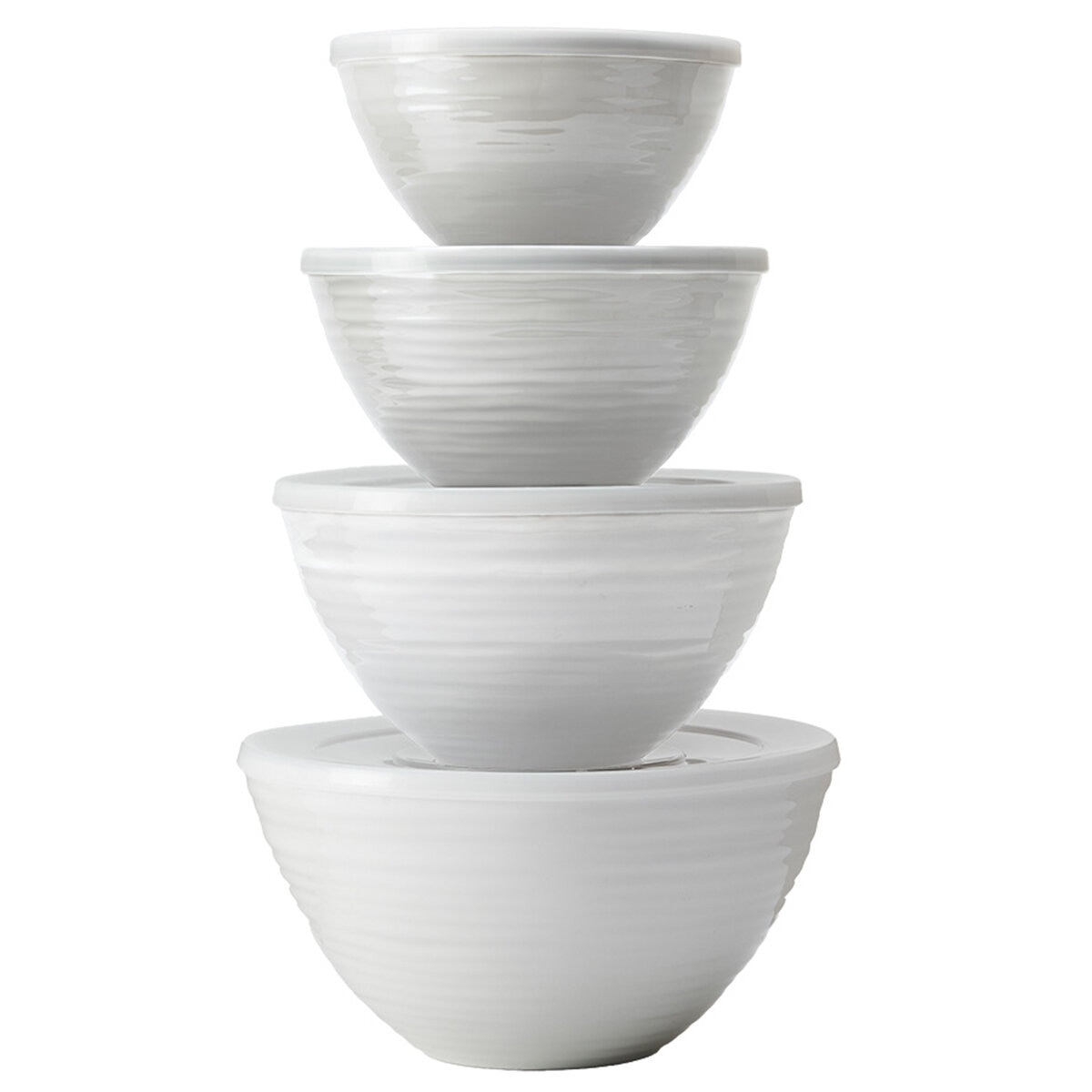 Ombre Mixing Bowls With Lids 4 Piece Set
