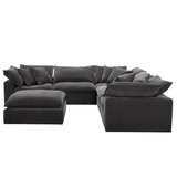 Aiden & Ivy 6 Piece Fabric Modular Sectional