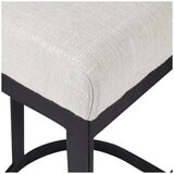 Cafe Lighting Brooke Black Kitchen Stool Natural