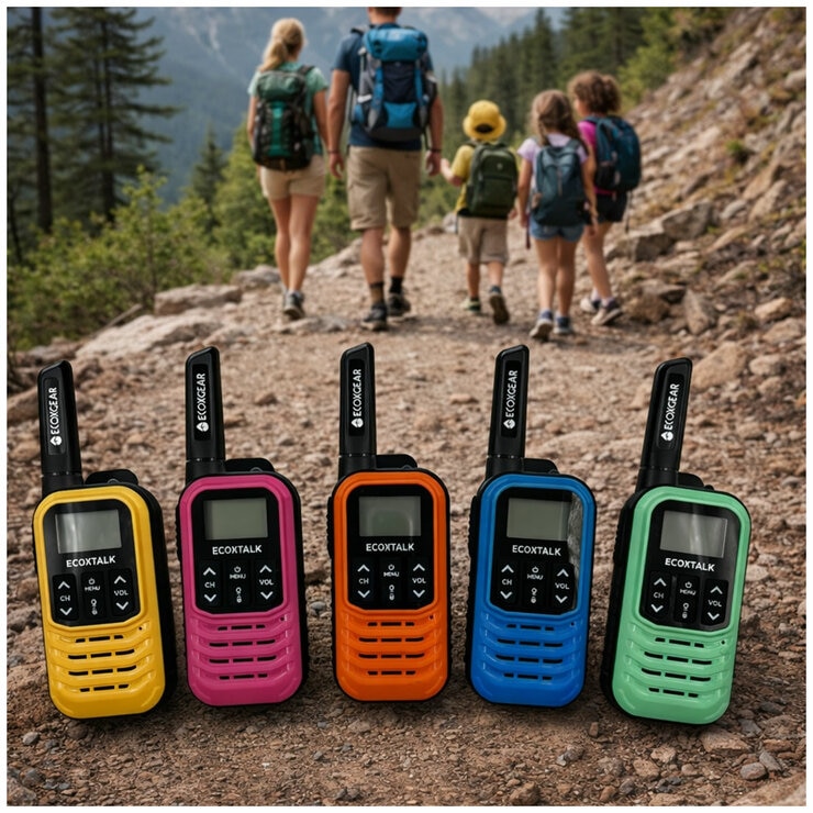 ECOXGEAR Handheld Radio Walkie Talkie 5 Pack EXG50-5PKCT2026