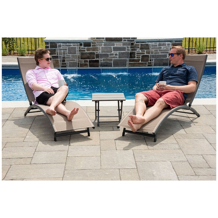 Vivere Chaise Lounges & Table Macciato