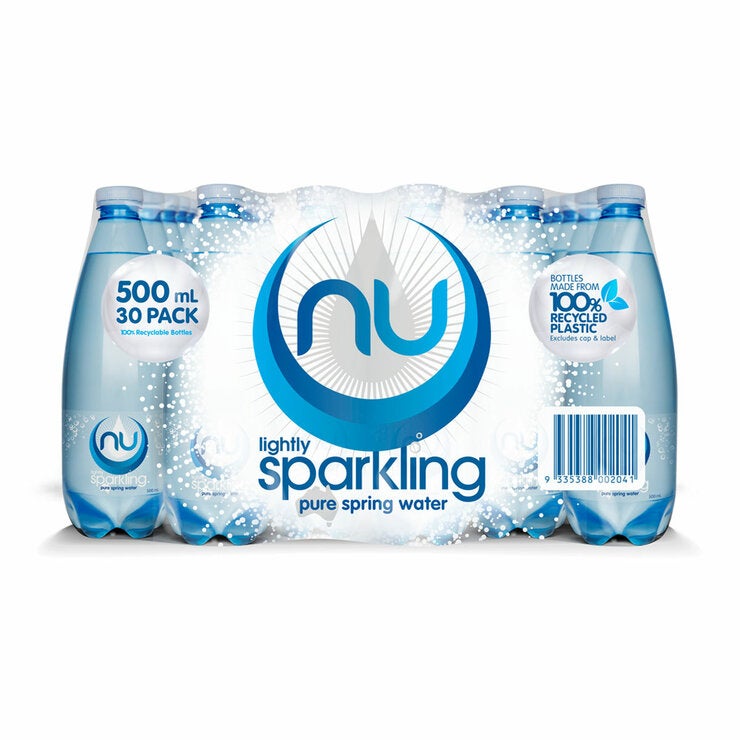 Nu-Pure Sparkling Spring Water 30x500ml Nu-Pure Sparkling Spring Water 30x500ml