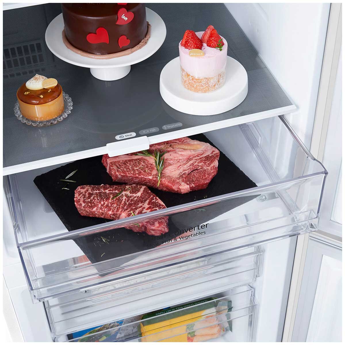 LG 355L Bottom Mount Fridge GB-B300MWH