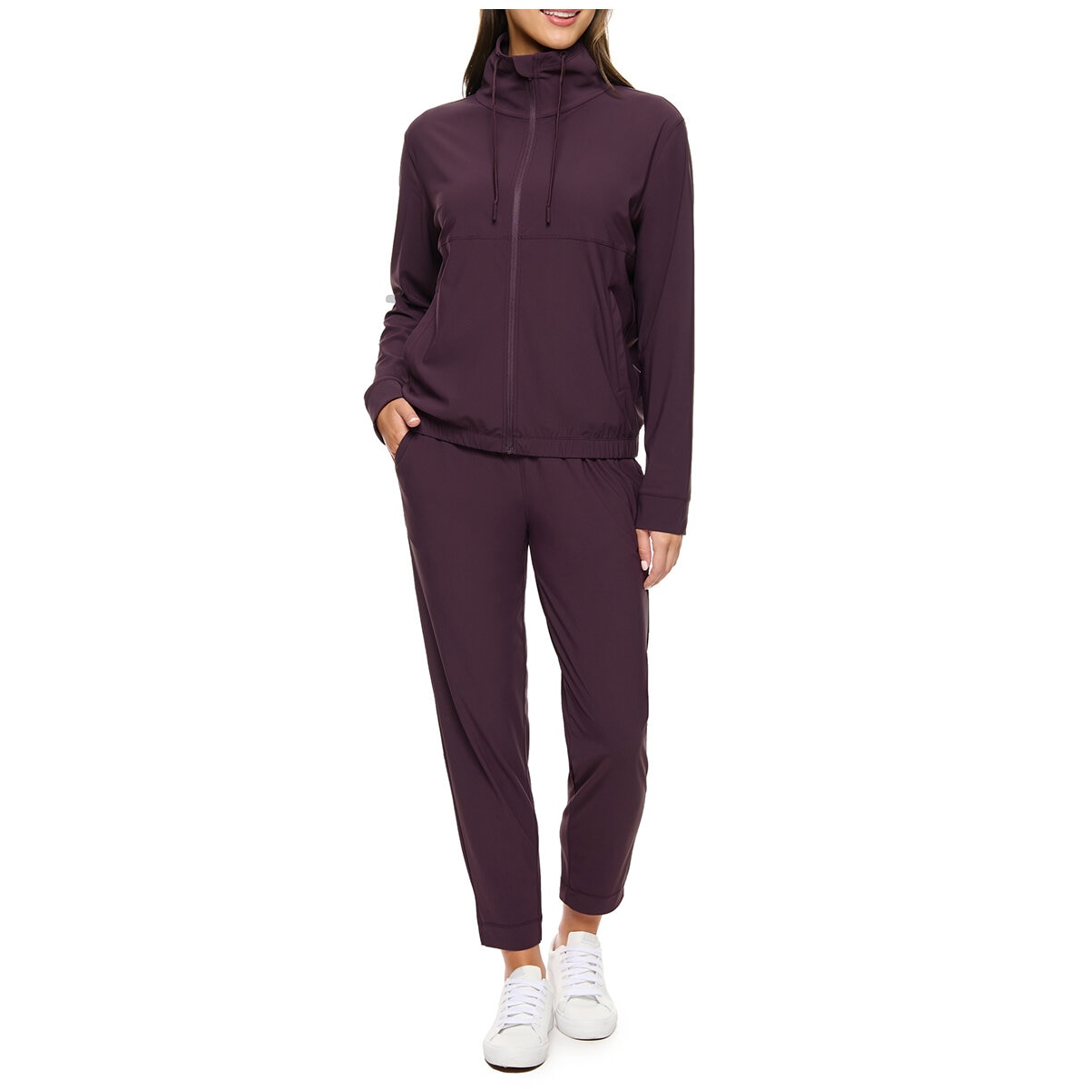Kirkland Signature Ladies Active Zip Jacket Prune