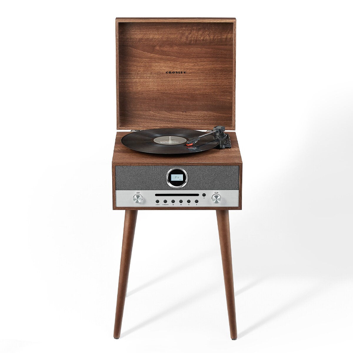 Crosley Nash 7-in-1 Vinyl Record Player Walnut