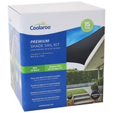 Coolaroo Triangle Shade Sail Kit - Graphite