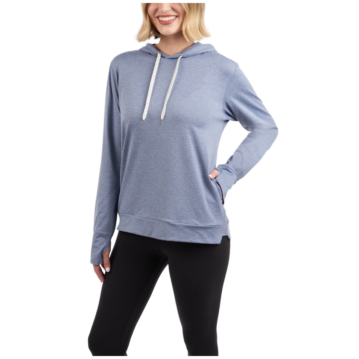 Kirkland Signature Women's Lightweight Pullover Hoodie Blue AU X-Large