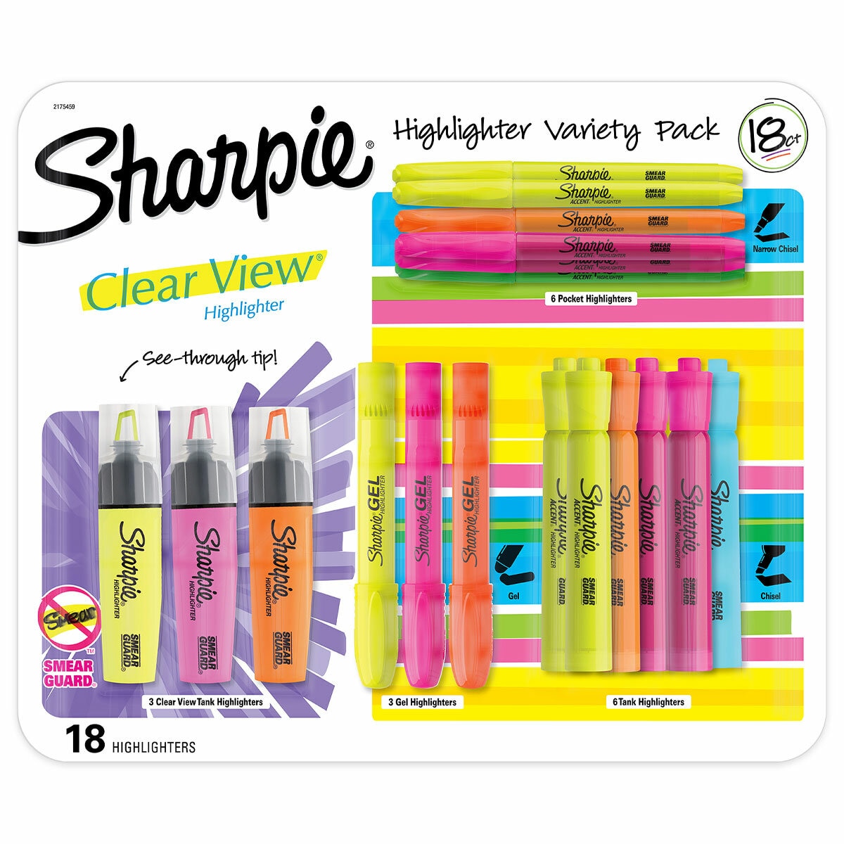 Sharpie Highlighter 18ct