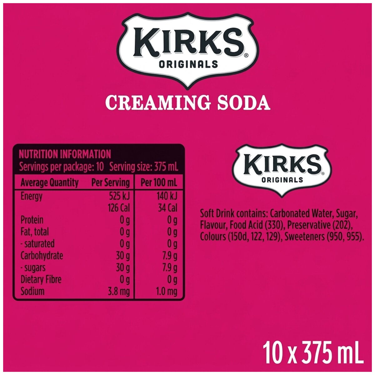 Kirks Mixed Multipack 375ml x 30 Pack