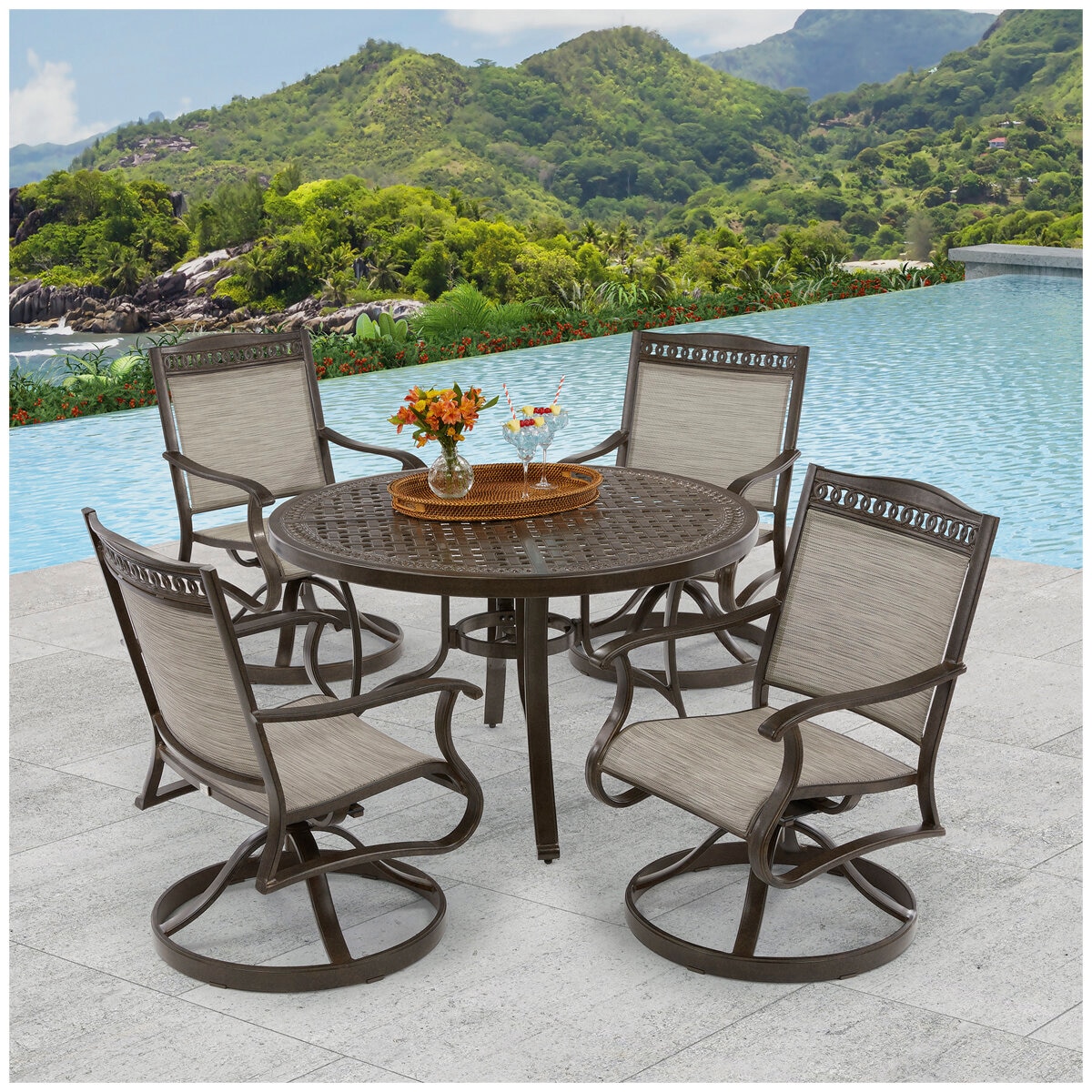 Cullman Sling Dining Set 5 Piece