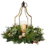 Holiday Centerpiece with LED candle