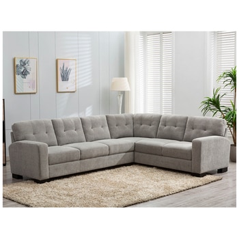 Zoy Fabric Sectional Loveseat with Corner