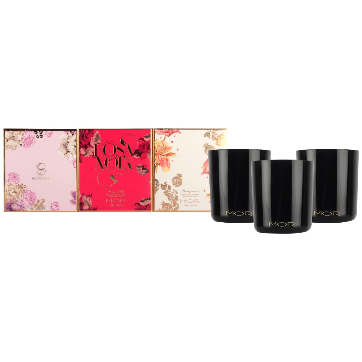 MOR Trio Candles 3 pack Floral