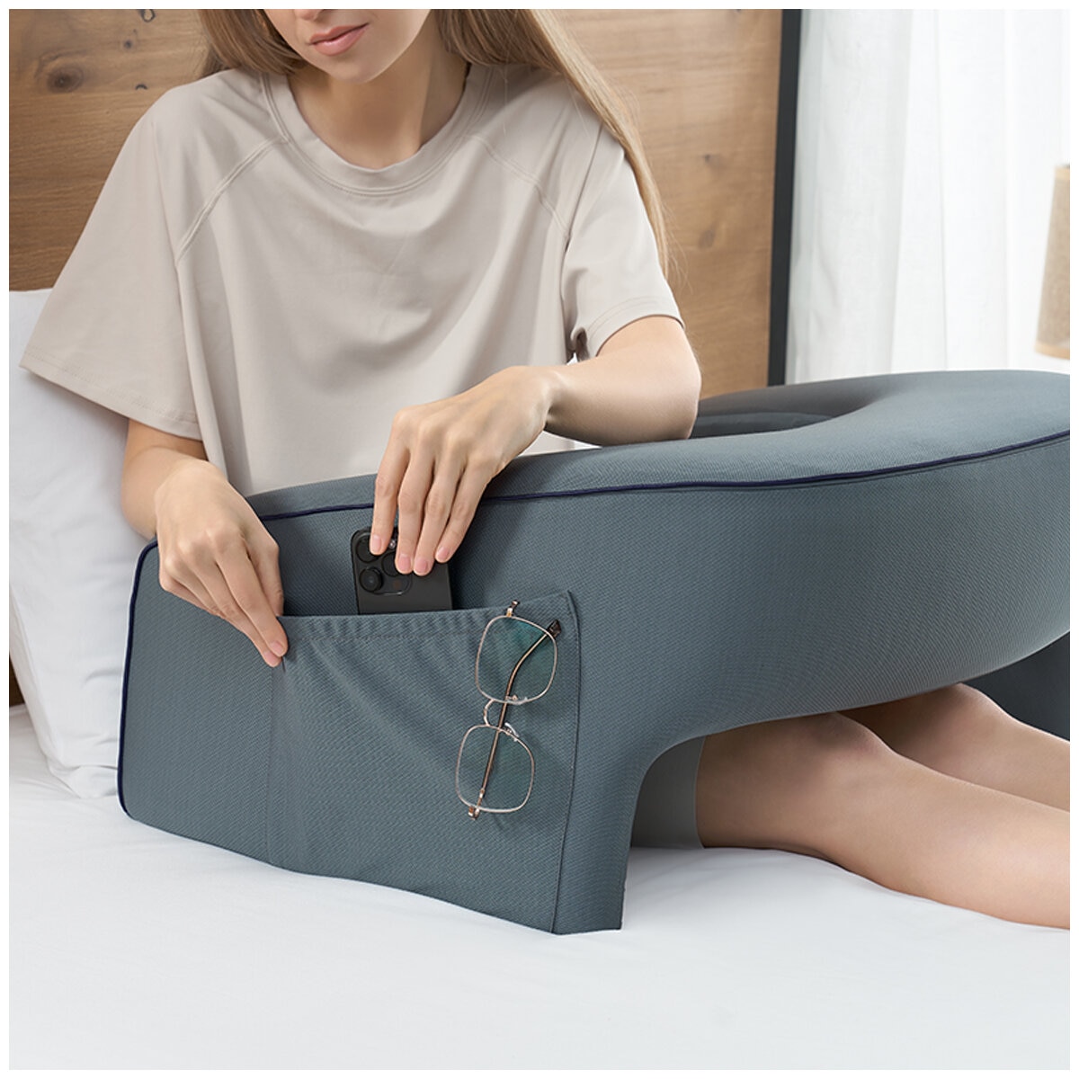 Lap Desk with Removable Knit Cover
