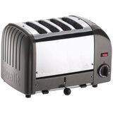 Dualit Vario 4 Slice Hande Made Toaster Metallic Charcoal