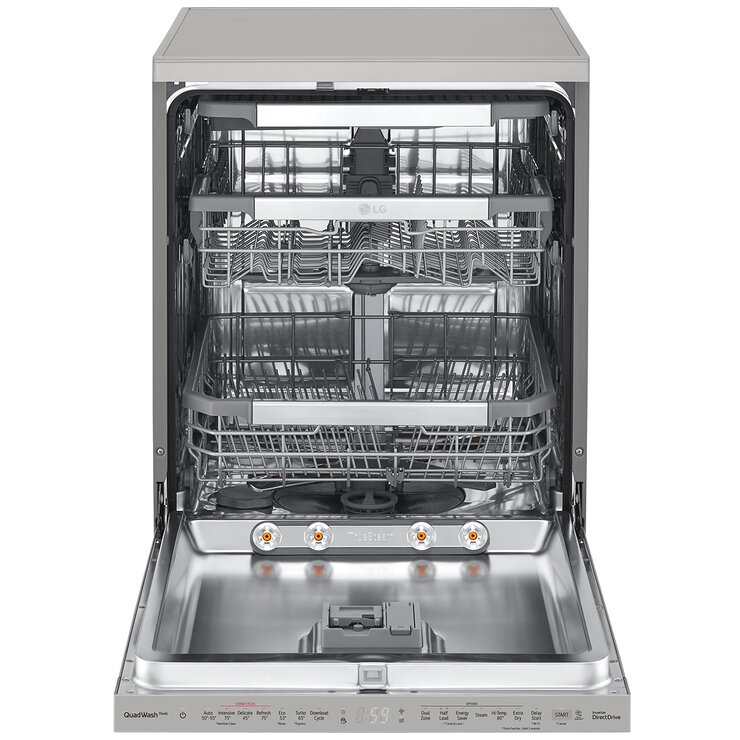 LG 15 Place QuadWash Dishwasher Freestanding Platinum Steel XD3A25PS
